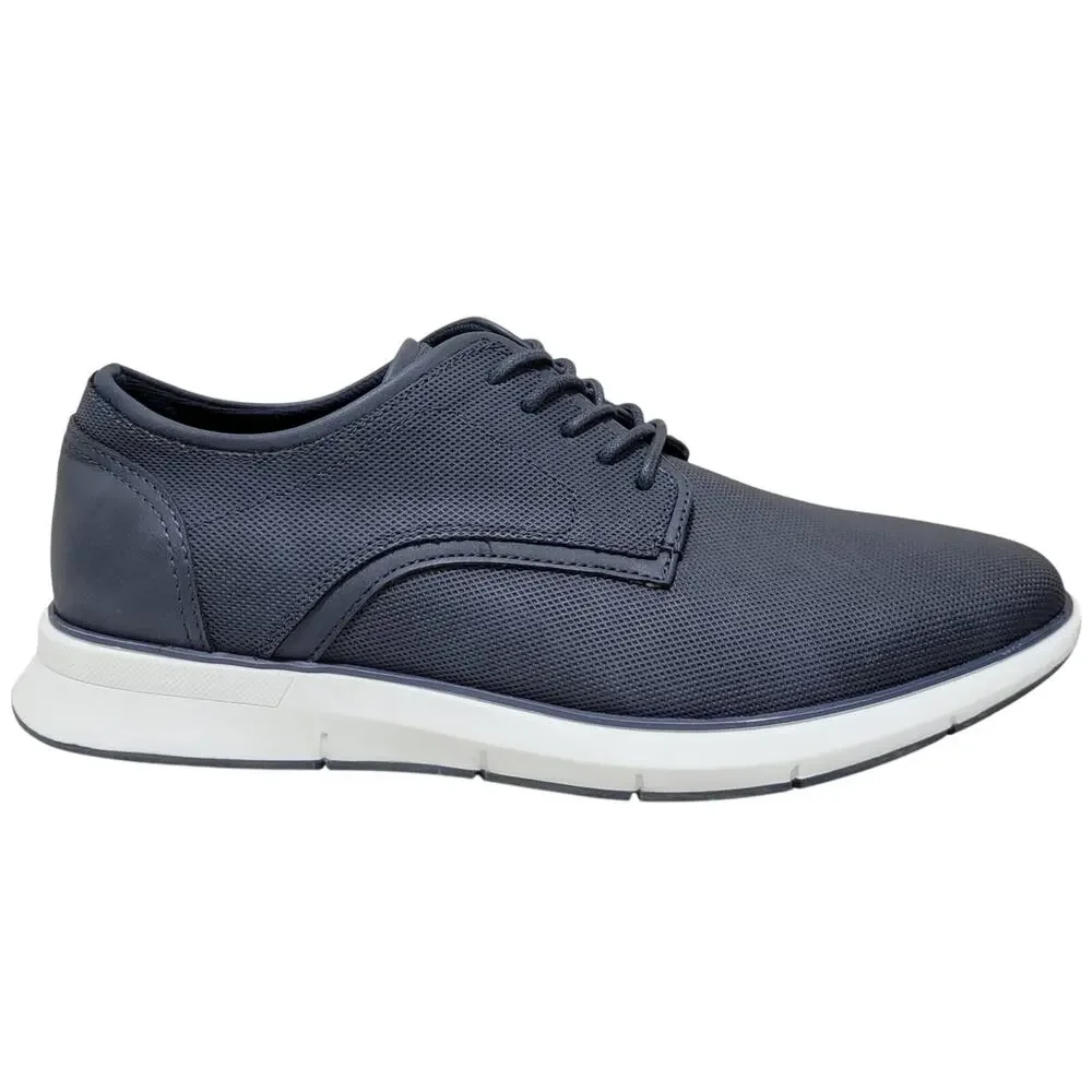 Alfani Men Plain Toe Oxford Sneakers Dalton Size US 10M Navy Blue Faux Leather